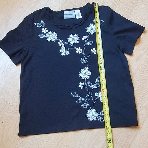 Alfred Dunner Woman's Short Sleeve T-Shirt Top Size PM Petite. - Picture 3 of 6